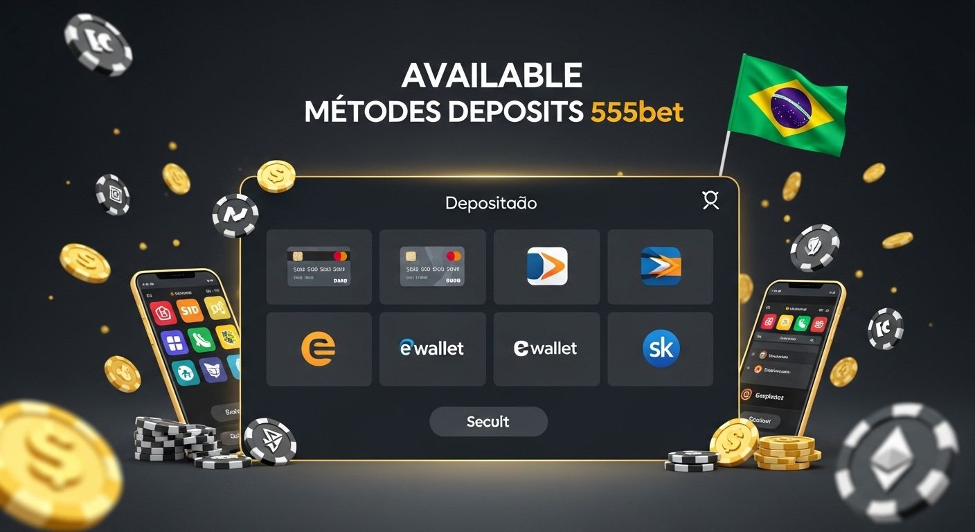 Métodos de depósito disponíveis accepted payment methods