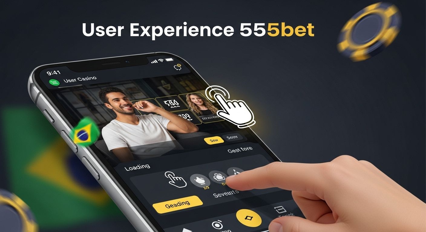 Experiência do usuário mobile casino